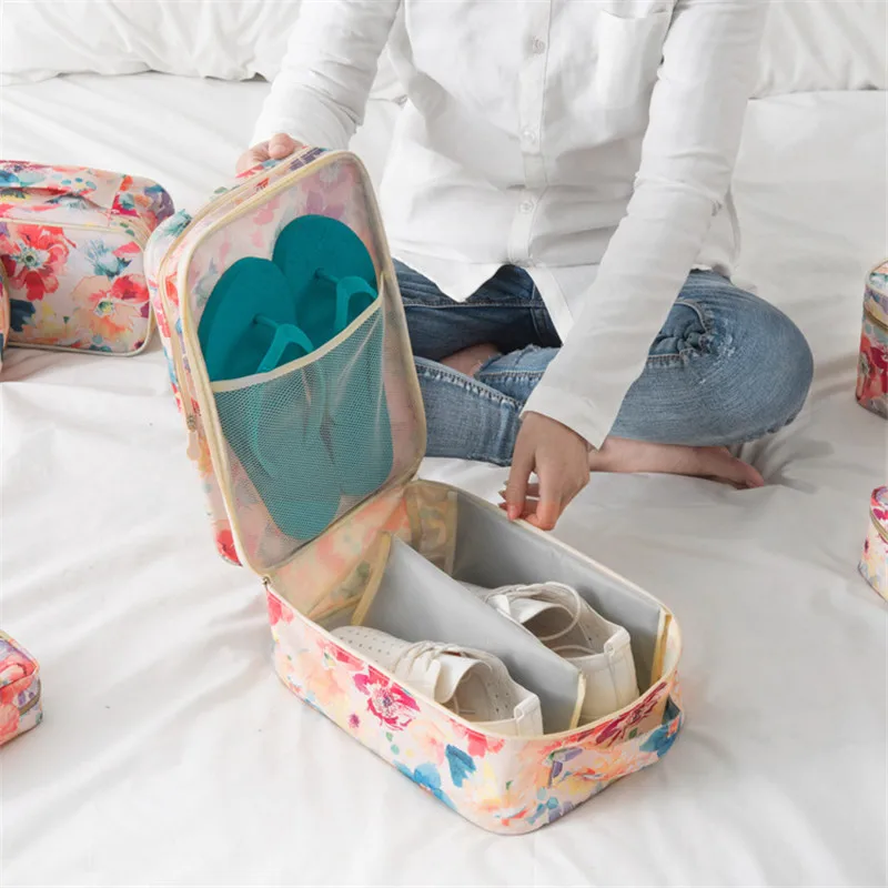 Flower Series Travel Shoes Organizer Bag Portable Double Layer Waterproof Tote Pouch Bag Underwear Bra Socks Storage Bag
Flower Series Travel Shoes Organizer Bag Portable Double Layer Waterproof Tote Pouch Bag Underwear Bra Socks Storage Bag