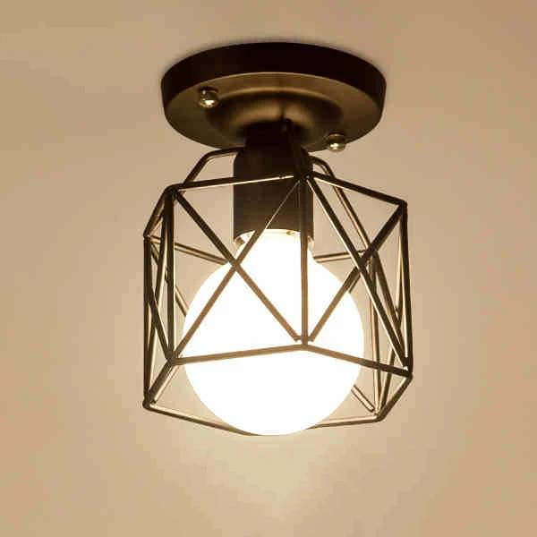 Ceiling Lamp American country Style Steel Cage Ceiling Light Corridor entrance balcony room hall iron lamps
Ceiling Lamp American country Style Steel Cage Ceiling Light Corridor entrance balcony room hall iron lamps