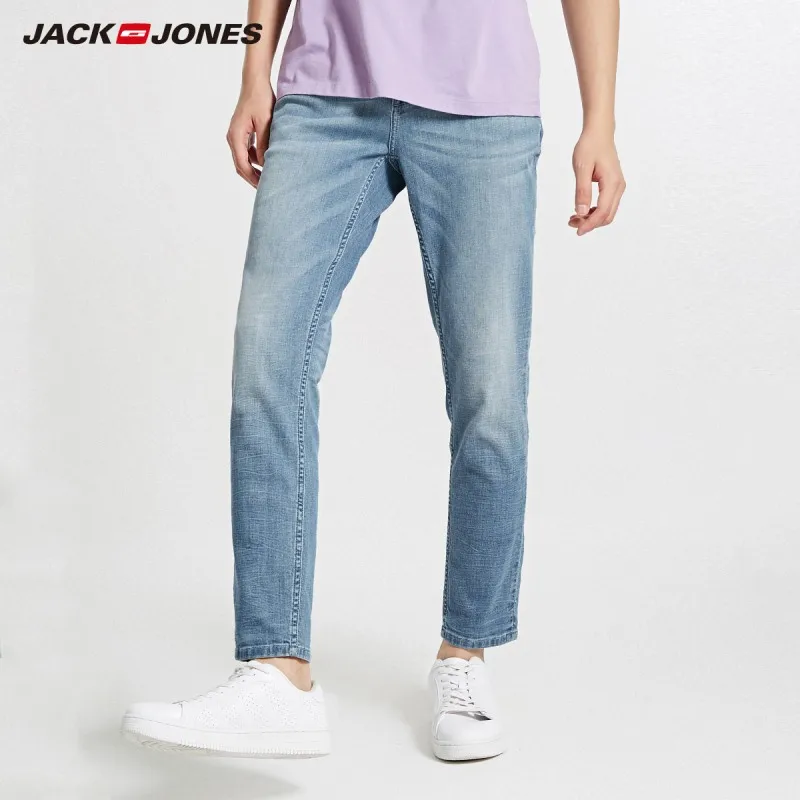 JackJones осенние мужские хлопковые и льняные повседневные джинсы с лентой |