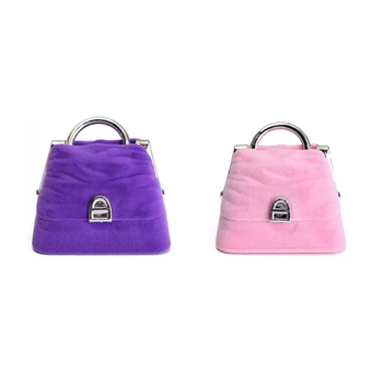 Cute Pink Purple Mini Handbag Shape Jewelry Box Necklace Ring Earring Jewelry Display Storage Box Wedding Engagement Gift Case
Cute Pink Purple Mini Handbag Shape Jewelry Box Necklace Ring Earring Jewelry Display Storage Box Wedding Engagement Gift Case