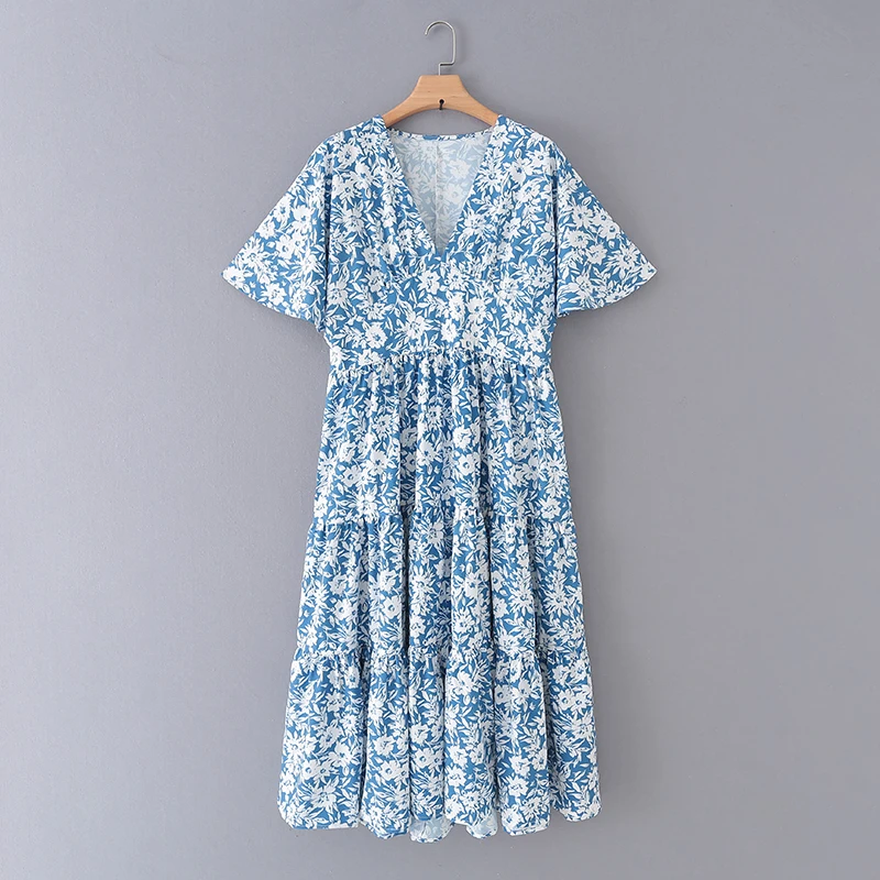 RR Floral Printed V Neck Dresses Women Fashion Short Sleeve Dress Women Elegant A Line Dress Female Ladies GK03
RR Floral Printed V Neck Dresses Women Fashion Short Sleeve Dress Women Elegant A Line Dress Female Ladies GK03