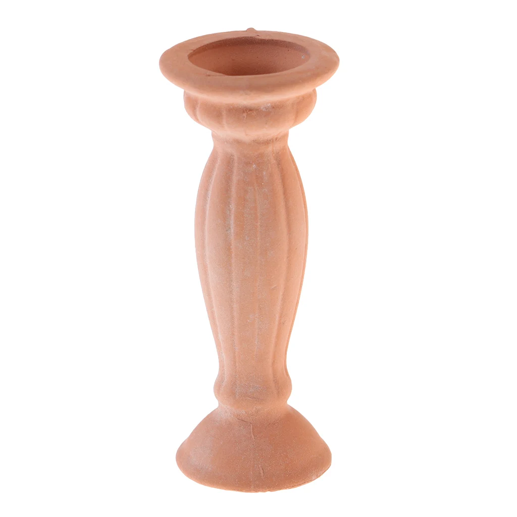Handcrafted Unpainted Flower Pot 1/12 Dollhouse Miniatures Decoration Ceramic Vase Flower Bottle Model for Fairy Garden Ornament Handcrafted Unpainted Flower Pot 1/12 Dollhouse Miniatures Decoration Ceramic Vase Flower Bottle Model for Fairy Garden Ornament
