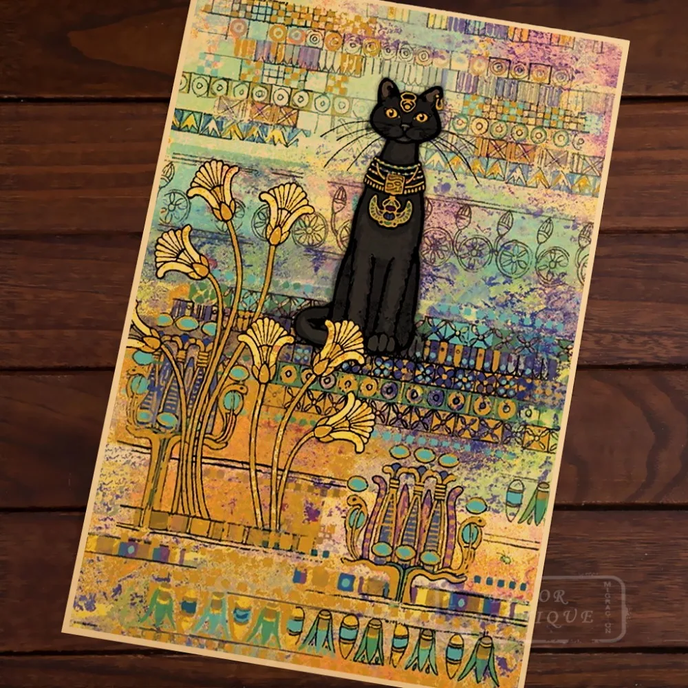 Egyptian Style Mysterious Persian Cat Art Beauty Vintage Retro Canvas Painting Poster DIY Wall Home Bar Posters Home Decor Gift
Egyptian Style Mysterious Persian Cat Art Beauty Vintage Retro Canvas Painting Poster DIY Wall Home Bar Posters Home Decor Gift