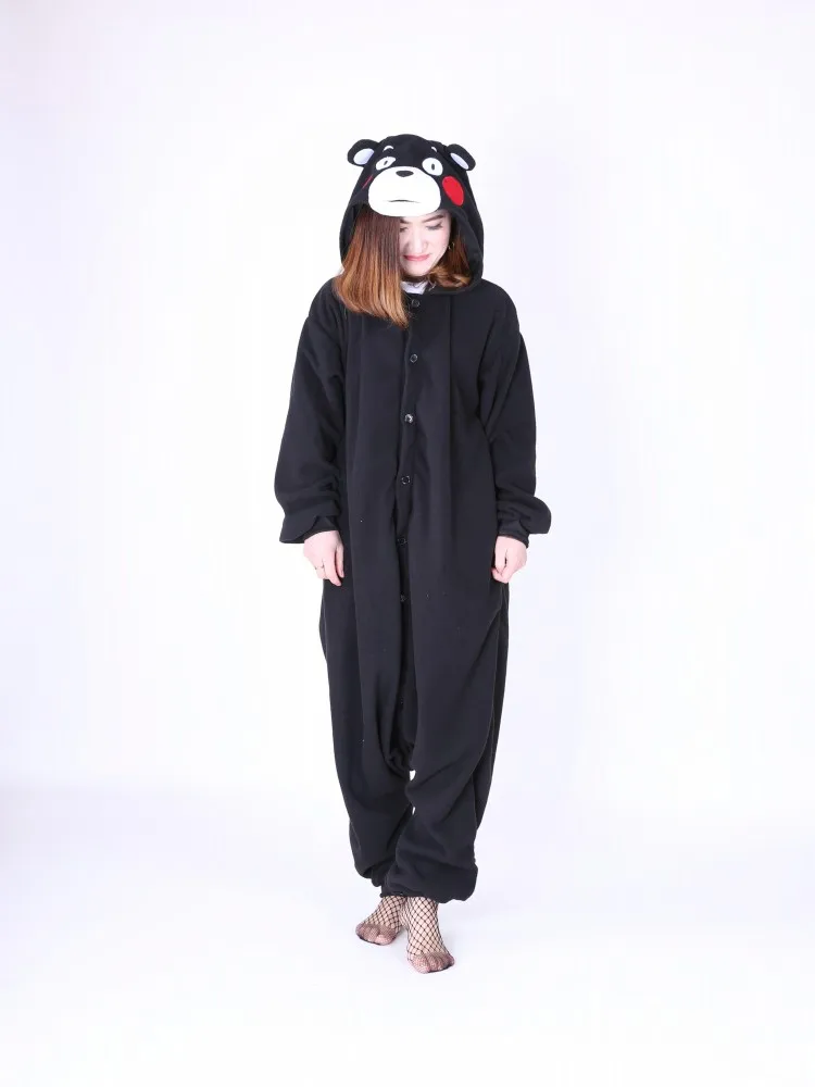 Japanese Anime Kumamon Bear Onesie Black Cute Cosplay Costume Pajamas Women Men Pijamas
Japanese Anime Kumamon Bear Onesie Black Cute Cosplay Costume Pajamas Women Men Pijamas