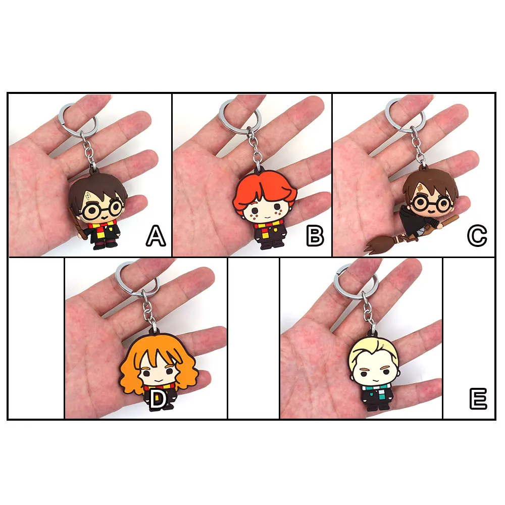 OHCOMICS Hot Harri Potter Fan Harry Hermione Ronald Malfoy PVC Handmade Keychain Keyring Plastic Pendants Costume Accessory Gift
OHCOMICS Hot Harri Potter Fan Harry Hermione Ronald Malfoy PVC Handmade Keychain Keyring Plastic Pendants Costume Accessory Gift