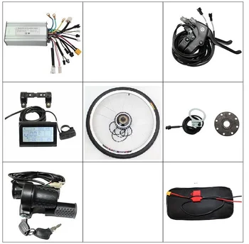EU DUTY FREE LCD Controller Brake Throttle Ebike Front Rear Wheel 20" 24" Conversion Kits 36V 48V 350W Brushless Gearless Motor
EU DUTY FREE LCD Controller Brake Throttle Ebike Front Rear Wheel 20" 24" Conversion Kits 36V 48V 350W Brushless Gearless Motor