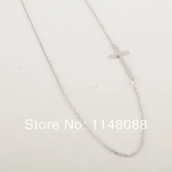 Fashion hotting sale high quality Off centered Sideways precious different Cross Necklace In Silver
Fashion hotting sale high quality Off centered Sideways precious different Cross Necklace In Silver