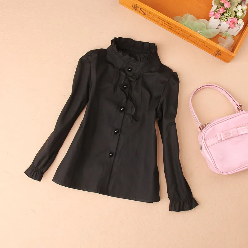 2019 Spring kids clothes girls blouse children clothing school girl blouse lace collar single-breasted cotton child shirt 3-16Y
2019 Spring kids clothes girls blouse children clothing school girl blouse lace collar single-breasted cotton child shirt 3-16Y