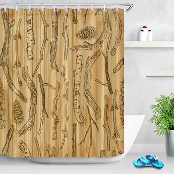 LB Hand Drawn Dry Branches on Wooden Board Shower Curtain Waterproof Polyester Bathroom Curtains for Home Bath Decor 12 Hooks
LB Hand Drawn Dry Branches on Wooden Board Shower Curtain Waterproof Polyester Bathroom Curtains for Home Bath Decor 12 Hooks
