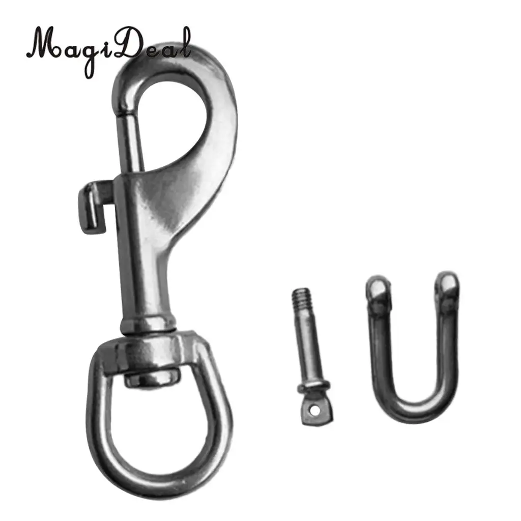MagiDeal 1Pc Convenient Scuba Diving Light Torch Holder Single End Bolt Snap Clip & D Ring Shackle for Snorkeling Swimming Sport
MagiDeal 1Pc Convenient Scuba Diving Light Torch Holder Single End Bolt Snap Clip & D Ring Shackle for Snorkeling Swimming Sport