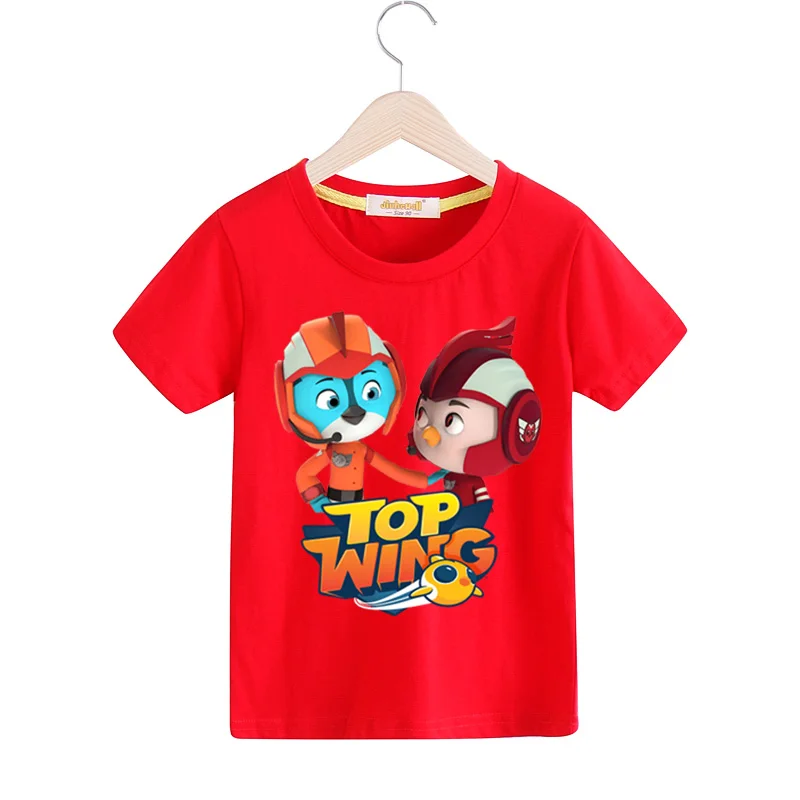 Baby Top Wing Cartoon Print T-shirts Costume Kids Summer Short Sleeve T Shirt Clothes Children Tee Top Clothing Boy Girls TX156 (3)
