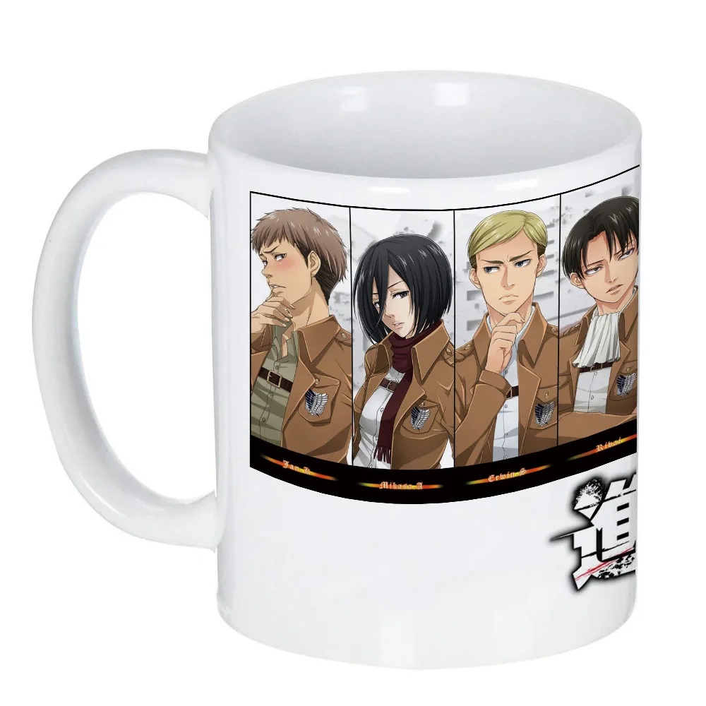 Japanese Anime Attack on Titan Milk Mug Coffee Cup with Levi Team Members Printing Cups and Mugs
Japanese Anime Attack on Titan Milk Mug Coffee Cup with Levi Team Members Printing Cups and Mugs