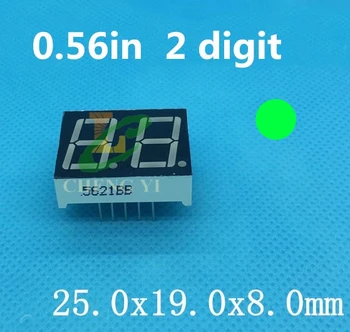 Pure green 0.56inch 2bit Common Cathode Digital Tube LED Digit Display dynamic state 7 Segment 0.56'' 0.56in. two 2 bit
Pure green 0.56inch 2bit Common Cathode Digital Tube LED Digit Display dynamic state 7 Segment 0.56'' 0.56in. two 2 bit