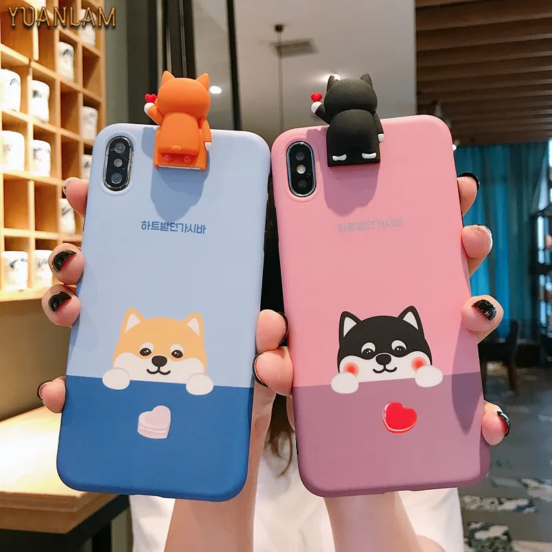 For iPhone 7 8 Plus X Cover For iPhone Xs max Xr Cover tpu Silicon Support Stand Phone Capa Funda 3D cute Cartoon dog case
For iPhone 7 8 Plus X Cover For iPhone Xs max Xr Cover tpu Silicon Support Stand Phone Capa Funda 3D cute Cartoon dog case