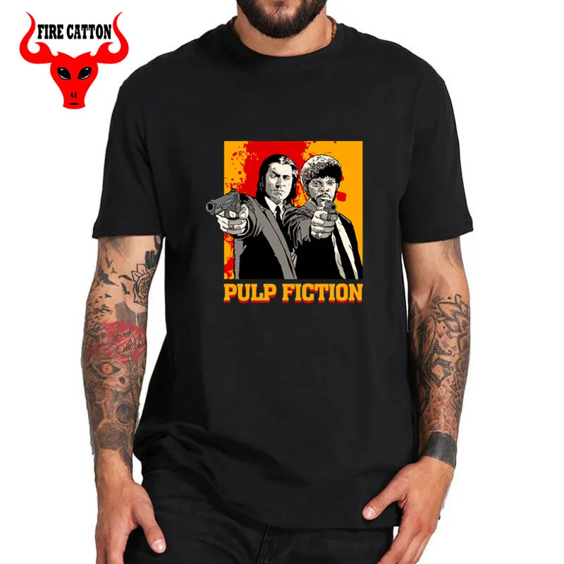 2019 Latest simple summer tshirt Quentin Tarantino tshirt John Travolta Samuel L. Jackson T shirt men pulp fiction Movie T-shirt
2019 Latest simple summer tshirt Quentin Tarantino tshirt John Travolta Samuel L. Jackson T shirt men pulp fiction Movie T-shirt