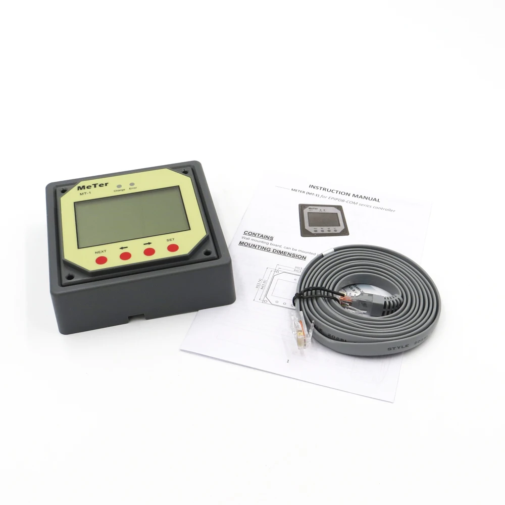MT-1 MT1 remote meter for EPSOLAR PWM Solar charge controller EPIPDB-COM 10A 20A duo dual two battery charger regulators
MT-1 MT1 remote meter for EPSOLAR PWM Solar charge controller EPIPDB-COM 10A 20A duo dual two battery charger regulators