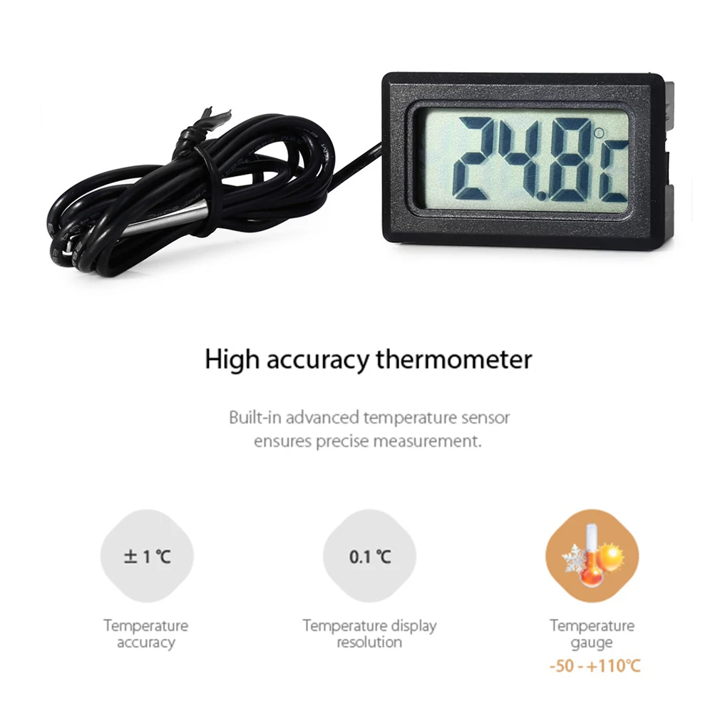 Цифровой термометр Vastar от 50 до 110 мини измеритель с ЖК дисплеем холодильники