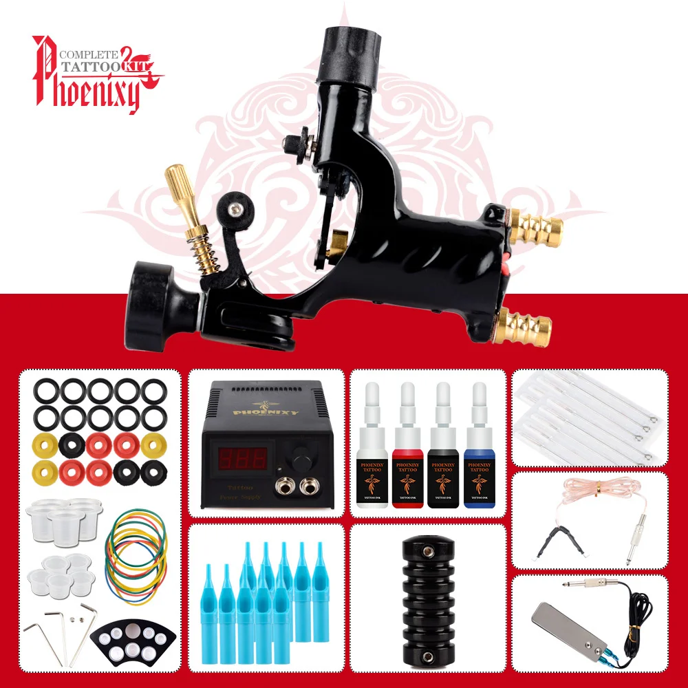 Started Tattoo Machine Set Rotary Tattoo Kit 4 Colors Pigment Inks Black Power Professional Tattoo Supplies Permanent Makeup
Started Tattoo Machine Set Rotary Tattoo Kit 4 Colors Pigment Inks Black Power Professional Tattoo Supplies Permanent Makeup