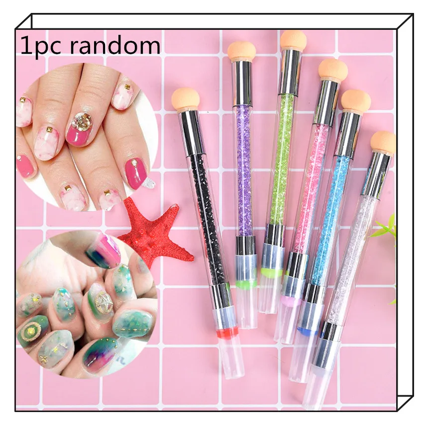 1PC Double-headed Smudge Dual-use Nail Pen Nail Gradient Shading Painting Pen Rhinestones Handle Gel UV Brush Color Random
1PC Double-headed Smudge Dual-use Nail Pen Nail Gradient Shading Painting Pen Rhinestones Handle Gel UV Brush Color Random
