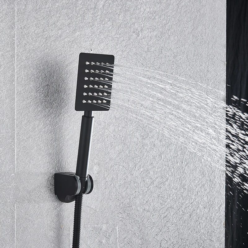 Bathroom Shower 2-Functions Black Digital Shower Faucets Set Rainfall Shower Head 2-way Digital Display Mixer Tap Shower Mixer Bathroom Shower 2-Functions Black Digital Shower Faucets Set Rainfall Shower Head 2-way Digital Display Mixer Tap Shower Mixer
