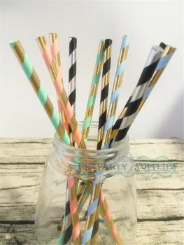 300pcs Foil Paper Straws Custom Blend Your Own Mix Green Red Black Coral Mint Foil Straws Metallic Gold Silver Drinking Decor
300pcs Foil Paper Straws Custom Blend Your Own Mix Green Red Black Coral Mint Foil Straws Metallic Gold Silver Drinking Decor
