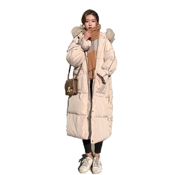 Winter fashion parka coat women Korean black beige white blue hooded long sleeve loose temperament Thick warmth clothing JD402
Winter fashion parka coat women Korean black beige white blue hooded long sleeve loose temperament Thick warmth clothing JD402