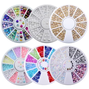 1 Box Mix Sizes 3D AB Rhinestone Crystal Glitter Bead Pearl Wheel Nail Art Tips Jewelry Decoration DIY Manicure Accessories Tool
1 Box Mix Sizes 3D AB Rhinestone Crystal Glitter Bead Pearl Wheel Nail Art Tips Jewelry Decoration DIY Manicure Accessories Tool