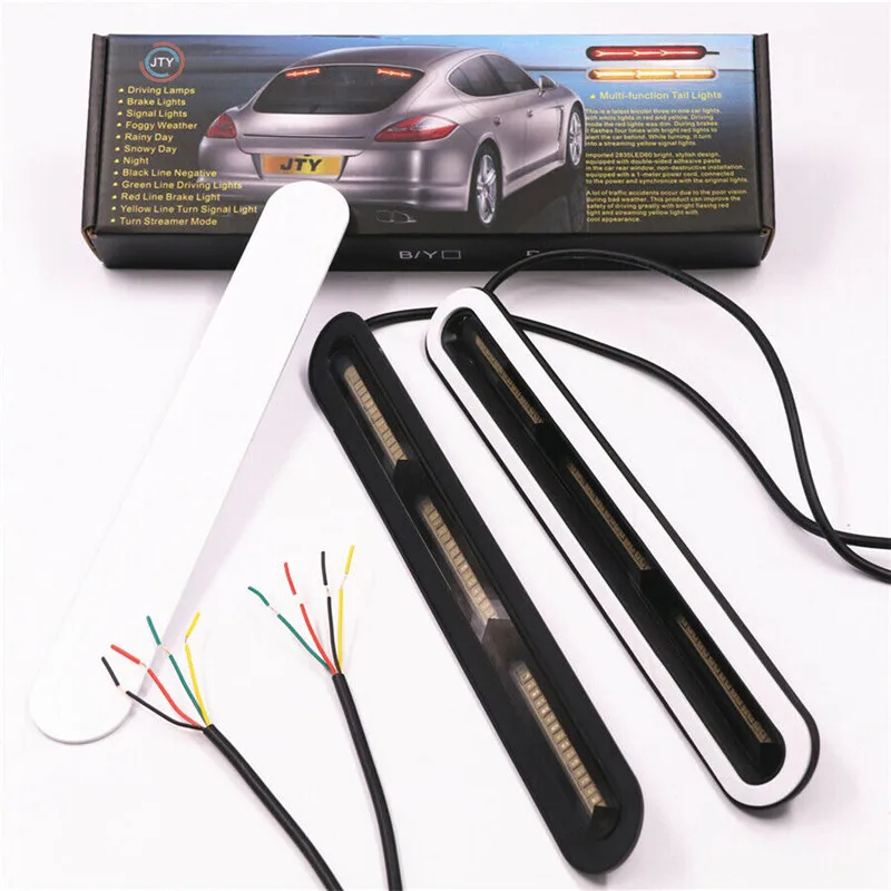 2Pcs 60LED Car Truck DRL LED Light Bar Brake Flowing Turn Signal Stop Tail Strip For Pickup, Truck, SUV, Car, Tractor, Trailer
2Pcs 60LED Car Truck DRL LED Light Bar Brake Flowing Turn Signal Stop Tail Strip For Pickup, Truck, SUV, Car, Tractor, Trailer
