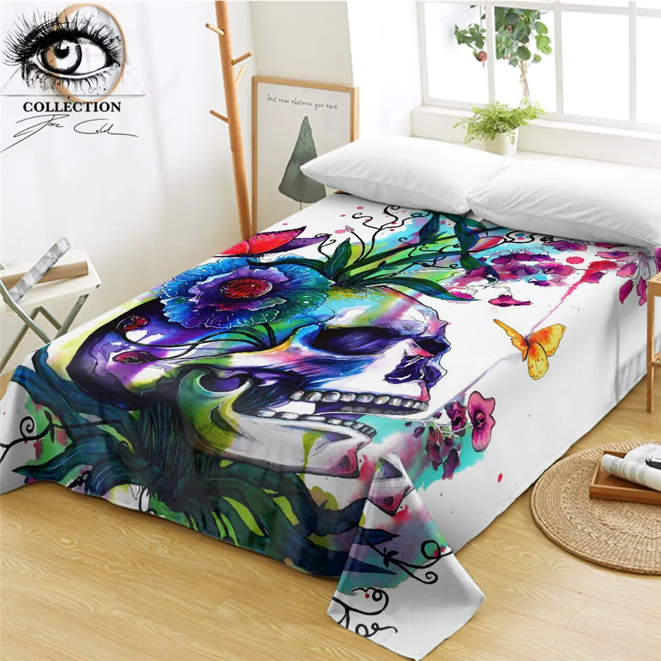Candid by Pixie Cold Art Bed Sheets Skull Gothic Flat Sheet Plant Butterfly Colorful Bedspreads Watercolor Floral Bed Linen 1 pc
Candid by Pixie Cold Art Bed Sheets Skull Gothic Flat Sheet Plant Butterfly Colorful Bedspreads Watercolor Floral Bed Linen 1 pc