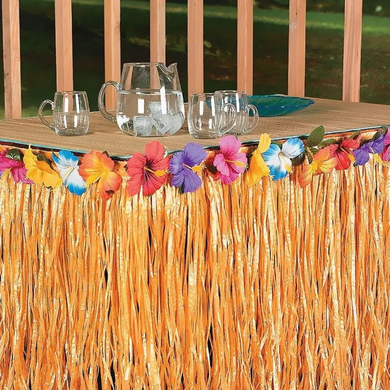Hawaii Style Table Skirt Home Picnic Birthday Christmas Wedding Party Decoration Dress Tableware Accessory Drop Shipping
Hawaii Style Table Skirt Home Picnic Birthday Christmas Wedding Party Decoration Dress Tableware Accessory Drop Shipping