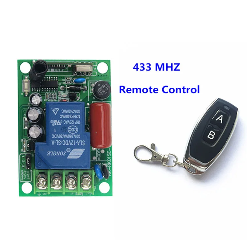 AC 220V 30A 1CH Relay 3000W Wireless 433MHZ Universal Remote Control Switch Receiver RF Transmitter 433 Mhz Remote Controls
AC 220V 30A 1CH Relay 3000W Wireless 433MHZ Universal Remote Control Switch Receiver RF Transmitter 433 Mhz Remote Controls