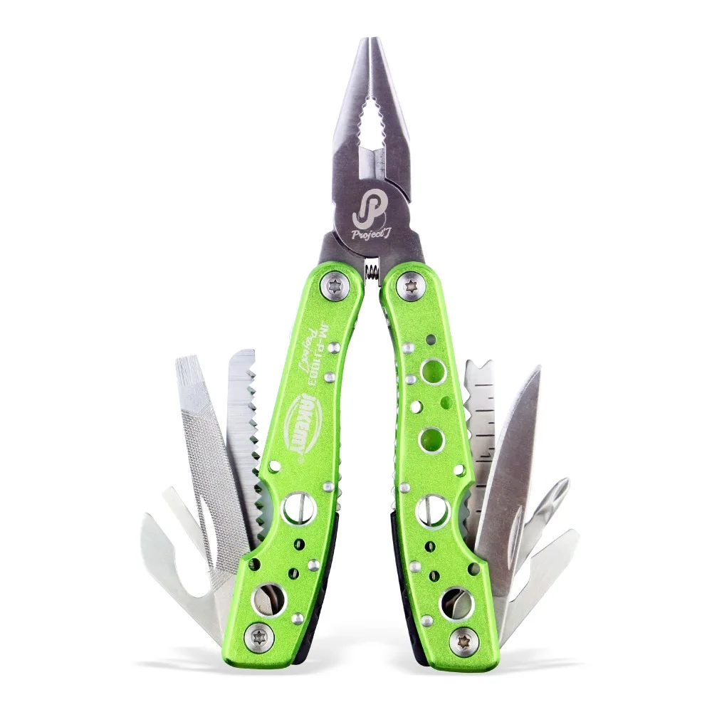 

JAKEMY Stretch Folding Multitool Pliers Knives Screwdriver Stell File Wood Saw Multi-Tool For Travel Outdoor Survival Kit Tool