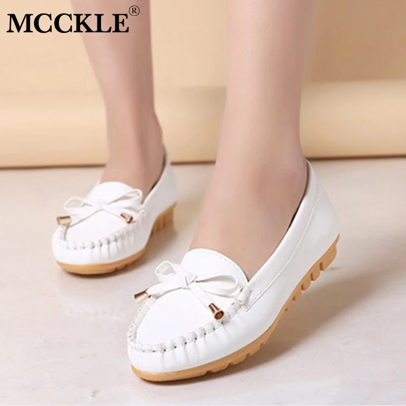 MCCKLE Autumn Women Casual Flat Loafers Female Bowtie Shallow Slip On Moccasins Ladies Solid Sewing Leisure Flats Footwear
MCCKLE Autumn Women Casual Flat Loafers Female Bowtie Shallow Slip On Moccasins Ladies Solid Sewing Leisure Flats Footwear