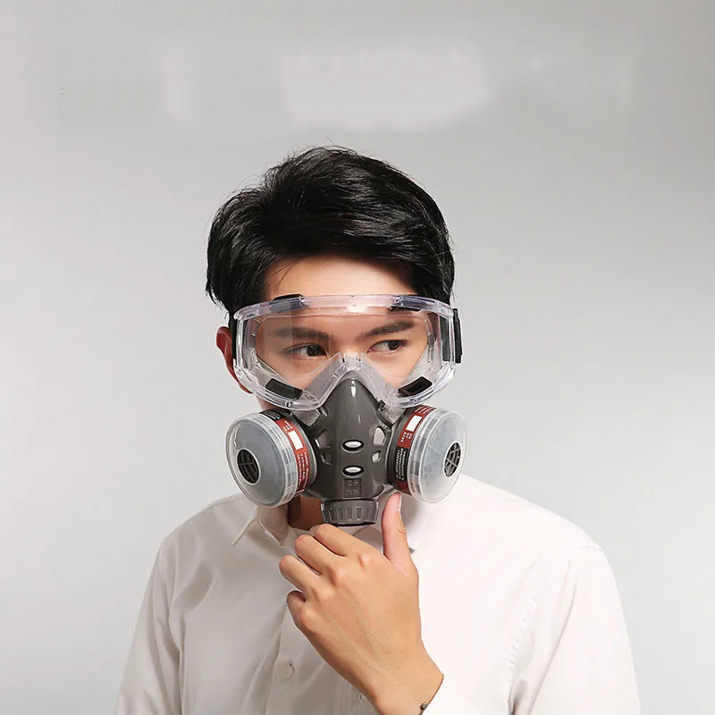 Half Face Gas Masks With Goggles Protective Respirator Painting Dust Spraying Anti Second Smoke&Formaldehyde Pesticides 8010E
Half Face Gas Masks With Goggles Protective Respirator Painting Dust Spraying Anti Second Smoke&Formaldehyde Pesticides 8010E