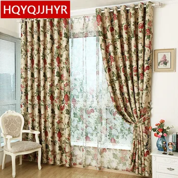 High grade rose Printed curtain for Living Room Modern Pastoral Blackout curtain for Bedroom window curtain Kitchen/Hotel
High grade rose Printed curtain for Living Room Modern Pastoral Blackout curtain for Bedroom window curtain Kitchen/Hotel