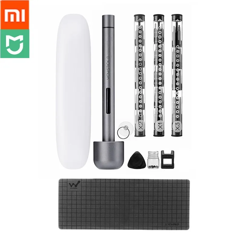 Xiaomi Wowstick 1F+ Upgraded Electric Screwdriver 56 Bits Cordless Lithium-ion Charge LED Aluminum Alloy | Электроника