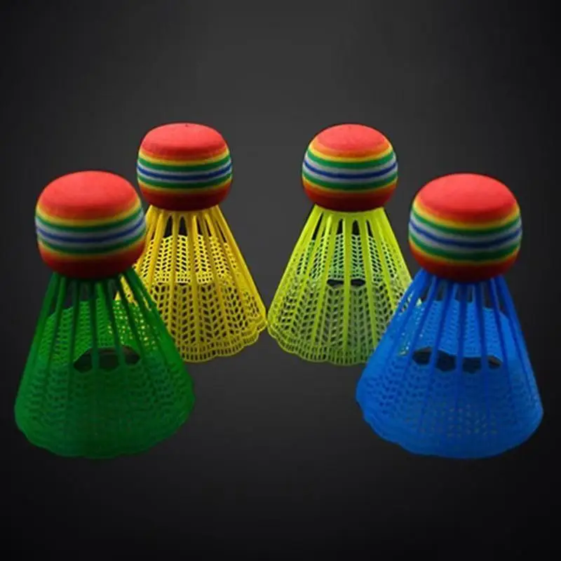 10 PCS Badminton EVA Rainbow Ball Head Nylon Badminton Feathers for Game Sport Entertainment with Transparent Barrel
10 PCS Badminton EVA Rainbow Ball Head Nylon Badminton Feathers for Game Sport Entertainment with Transparent Barrel