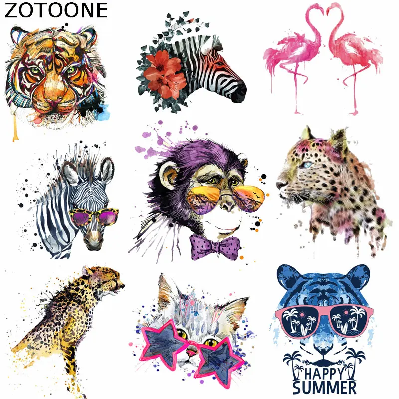 ZOTOONE Patches Pretty Watercolor Fashion Animal Iron on Patches for Clothing Badges Cloth Washable Diy Accessory Heat Transfer
ZOTOONE Patches Pretty Watercolor Fashion Animal Iron on Patches for Clothing Badges Cloth Washable Diy Accessory Heat Transfer