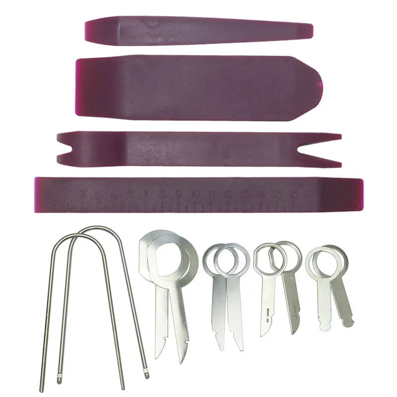 14pcs Car Repair Tool Set Plastic Auto Radio Door Clip Panel Trim Dash Roof Audio Removal Installer Hand Repair Tools for auto
14pcs Car Repair Tool Set Plastic Auto Radio Door Clip Panel Trim Dash Roof Audio Removal Installer Hand Repair Tools for auto