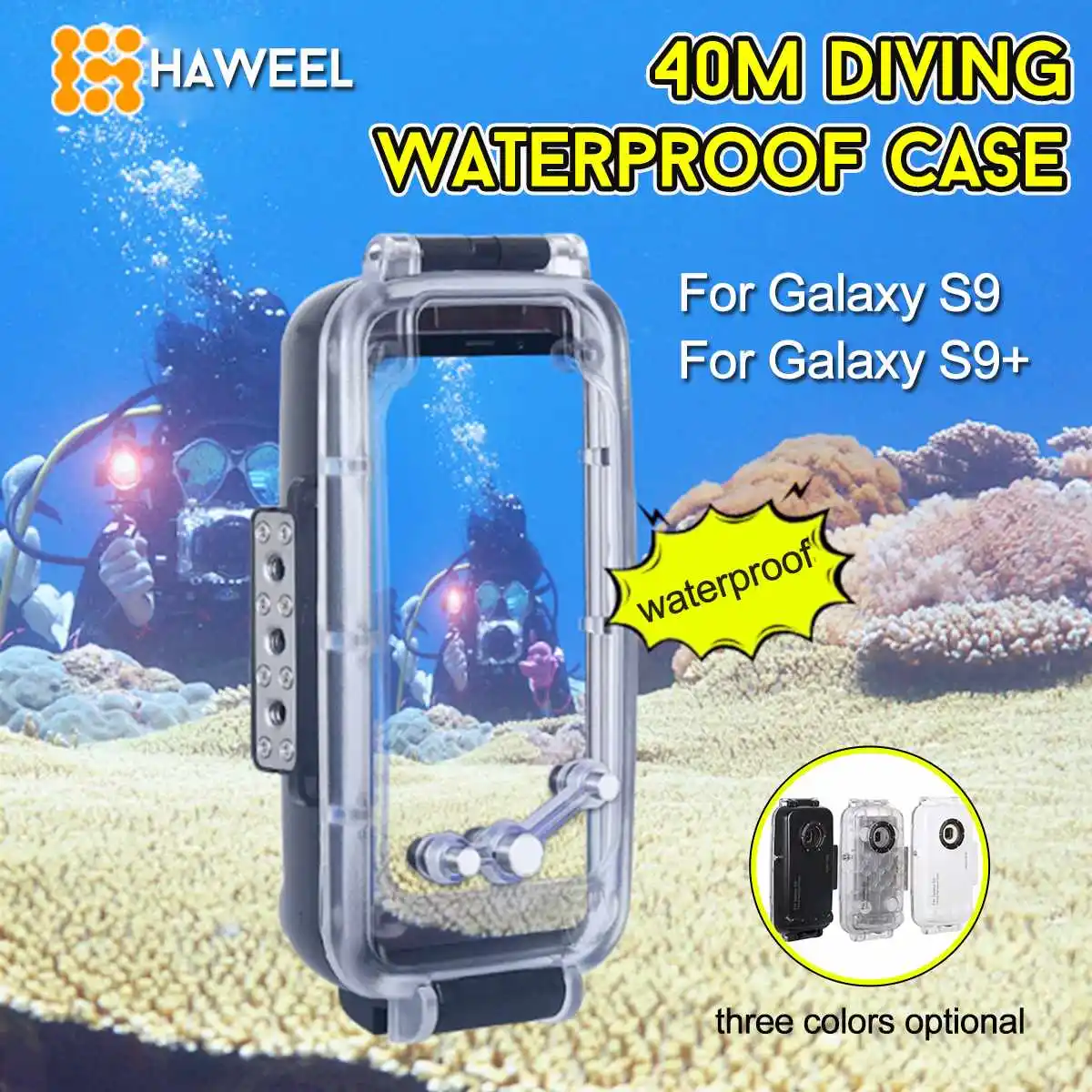 HAWEE 40m Underwater Diving Phone Protective Case Surfing Snorkeling Photo Video Taking For iPhone 7/8/7 8Plus/X/XS/XS Max/XR
HAWEE 40m Underwater Diving Phone Protective Case Surfing Snorkeling Photo Video Taking For iPhone 7/8/7 8Plus/X/XS/XS Max/XR