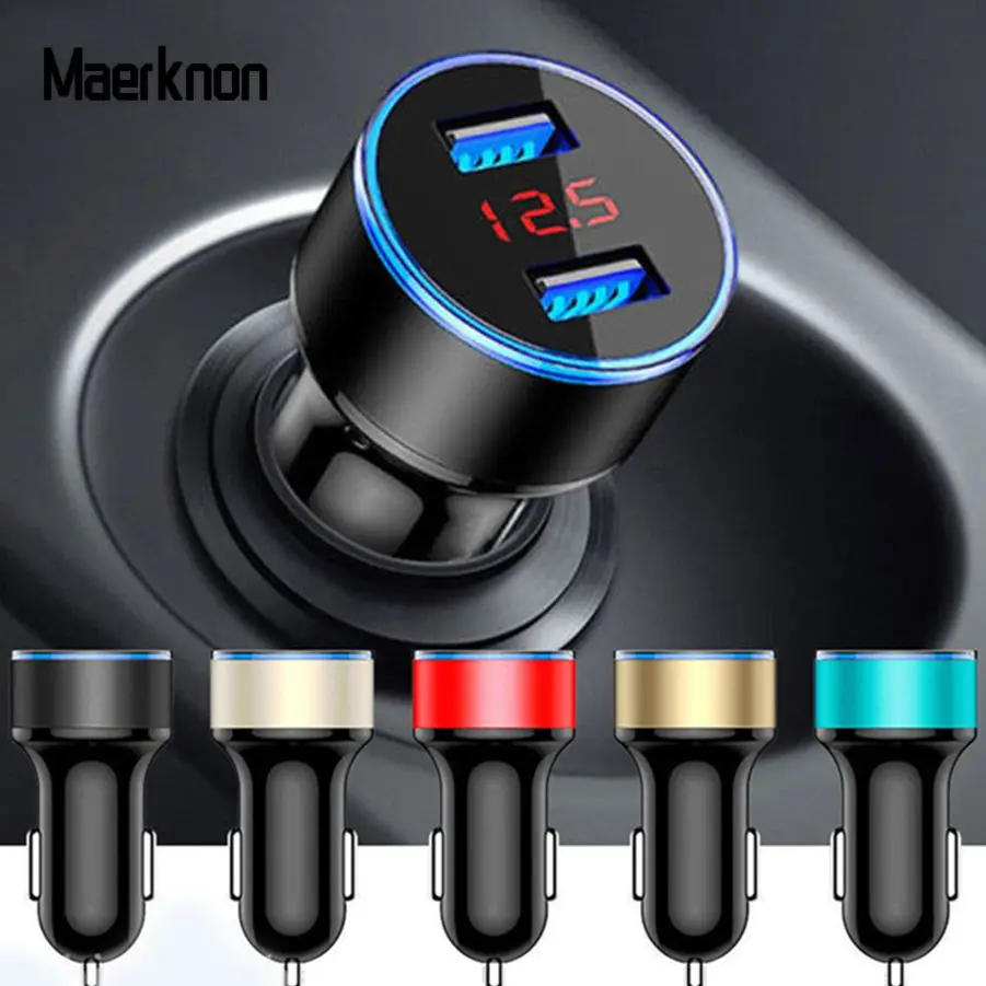 Universal Dual USB Car Charger 5V 3.1A Mini Charger Fast Charging With LED for iphone 6 6s 7 8 Plus X MAX Mobile Phone Chargers
Universal Dual USB Car Charger 5V 3.1A Mini Charger Fast Charging With LED for iphone 6 6s 7 8 Plus X MAX Mobile Phone Chargers