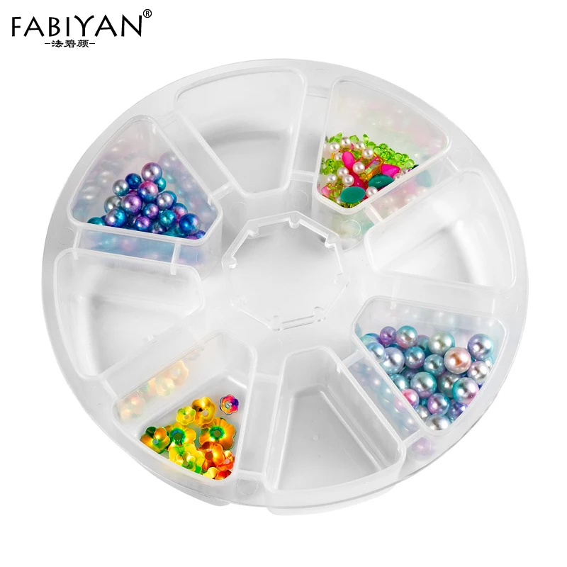 Jewelry Rhinestone Glitter Nail Art 8 Compartments Round Empty Box Case Container Storage Organizer Wheel Bead Tips Display Pill
Jewelry Rhinestone Glitter Nail Art 8 Compartments Round Empty Box Case Container Storage Organizer Wheel Bead Tips Display Pill