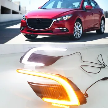 Car Flashing 1 Set 12V ABS LED DRL Daytime Running Light Daylight With Yellow Turn Signal For Mazda 3 Mazda 3 Axela 2017 2018
Car Flashing 1 Set 12V ABS LED DRL Daytime Running Light Daylight With Yellow Turn Signal For Mazda 3 Mazda 3 Axela 2017 2018