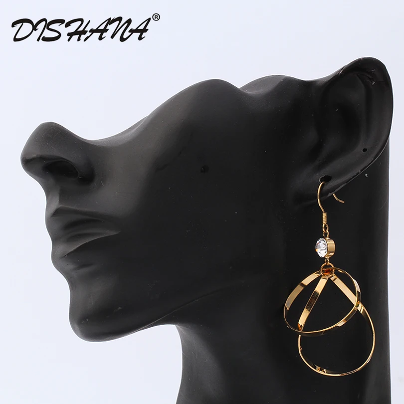 New Hot Vintage Exaggerated Drop Earrings for Women Lady Big Double Circles Earrings Fashion Jewelry(E0423) 
New Hot Vintage Exaggerated Drop Earrings for Women Lady Big Double Circles Earrings Fashion Jewelry(E0423)