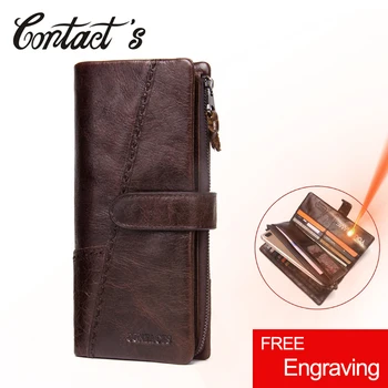 2020 New Men Wallets Genuine Leather Cowhide Long Removable Zipper Coin Purse Vintage Male Phone Clutch Bag With Whipstitch Trim
2020 New Men Wallets Genuine Leather Cowhide Long Removable Zipper Coin Purse Vintage Male Phone Clutch Bag With Whipstitch Trim