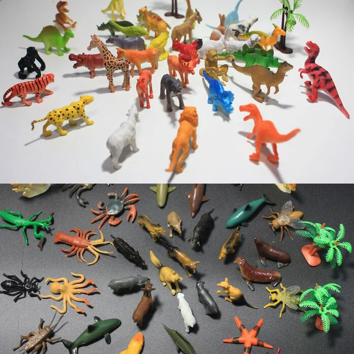 72pcs Mixed lot Mini Animals World Toy Model Sea Land Cretures Insects Dinosaurs Children Education Collection Set Free shipping
72pcs Mixed lot Mini Animals World Toy Model Sea Land Cretures Insects Dinosaurs Children Education Collection Set Free shipping