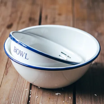 Pure white classic blue edge scale thicken porcelain enamel bowl tableware baby milk soup noodle bowl salad dinner bowl
Pure white classic blue edge scale thicken porcelain enamel bowl tableware baby milk soup noodle bowl salad dinner bowl