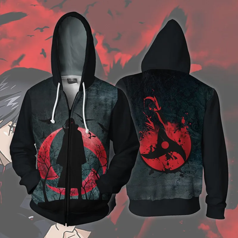 Anime Naruto Hoodie Uchiha Itachi Cosplay Costume Casual Zipper Jackets Sweatshirts
Anime Naruto Hoodie Uchiha Itachi Cosplay Costume Casual Zipper Jackets Sweatshirts