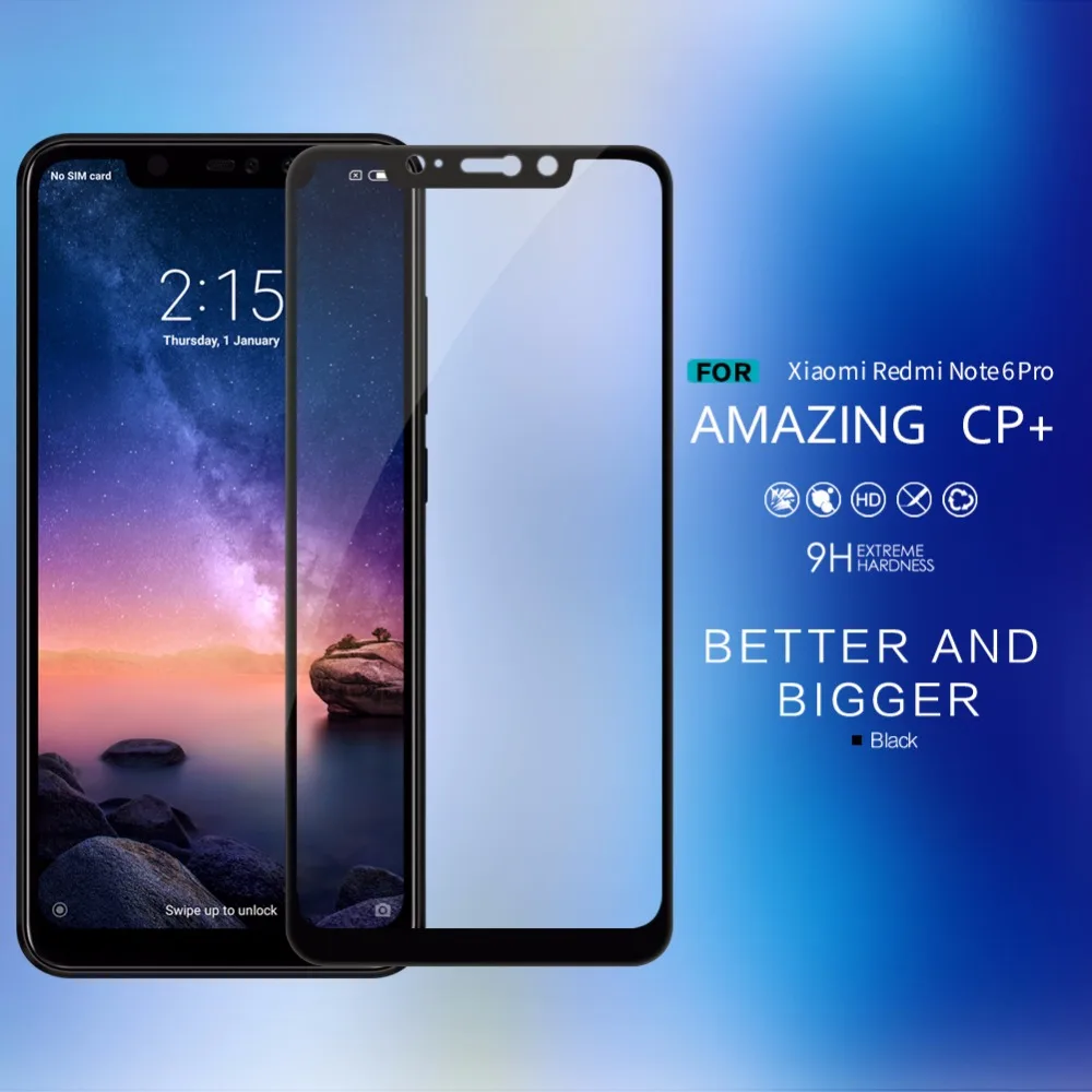 Full Cover Tempered Glass For Xiaomi Redmi Note 6 Pro Screen Protector NILLKIN CP+ 0.33mm 2.5D 9H Anti-Explosion Protective Film
Full Cover Tempered Glass For Xiaomi Redmi Note 6 Pro Screen Protector NILLKIN CP+ 0.33mm 2.5D 9H Anti-Explosion Protective Film