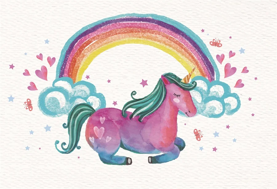 Laeacco Photo Backgrounds Oil Painting Pink Unicorn Birthday Party Rainbow Baby Pattern Photography Backdrops For Photo Studio
Laeacco Photo Backgrounds Oil Painting Pink Unicorn Birthday Party Rainbow Baby Pattern Photography Backdrops For Photo Studio